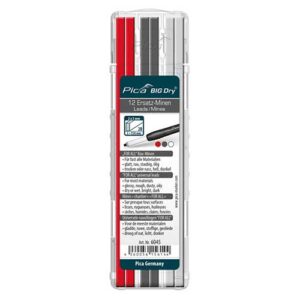 6045 Pica Big Dry Red White Graphite Refill