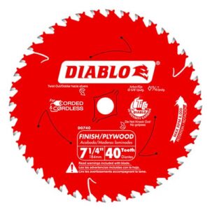 7.25 in. 40-Tooth Finish Saw Blade