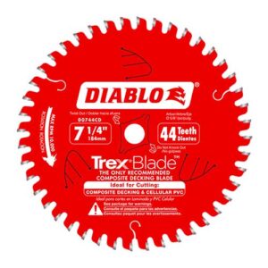 7.25 in. 44-Tooth Composite Material Plastics Trex Blade